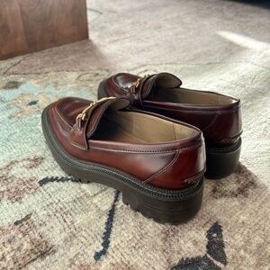 Sam Edelman Burgundy Leather Loafers